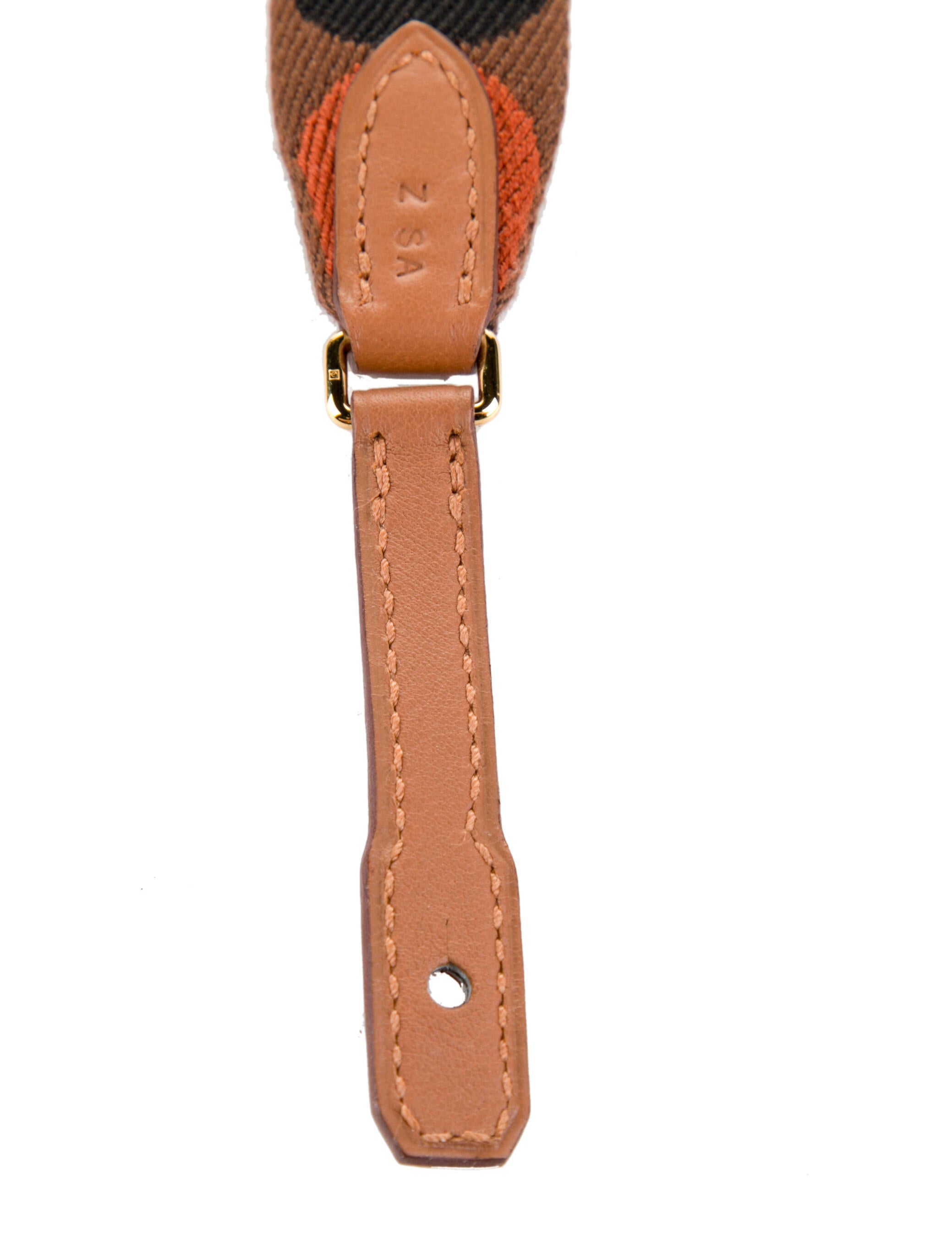 Hermès Toile Sangle Flipperball 25mm To Go Bag Strap - Brown