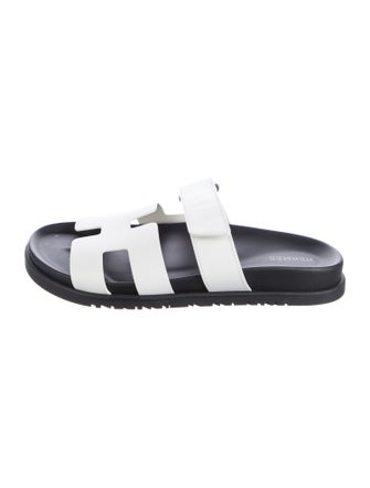 Hermès Chypre Leather Slides