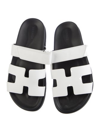 Hermès Chypre Leather Slides