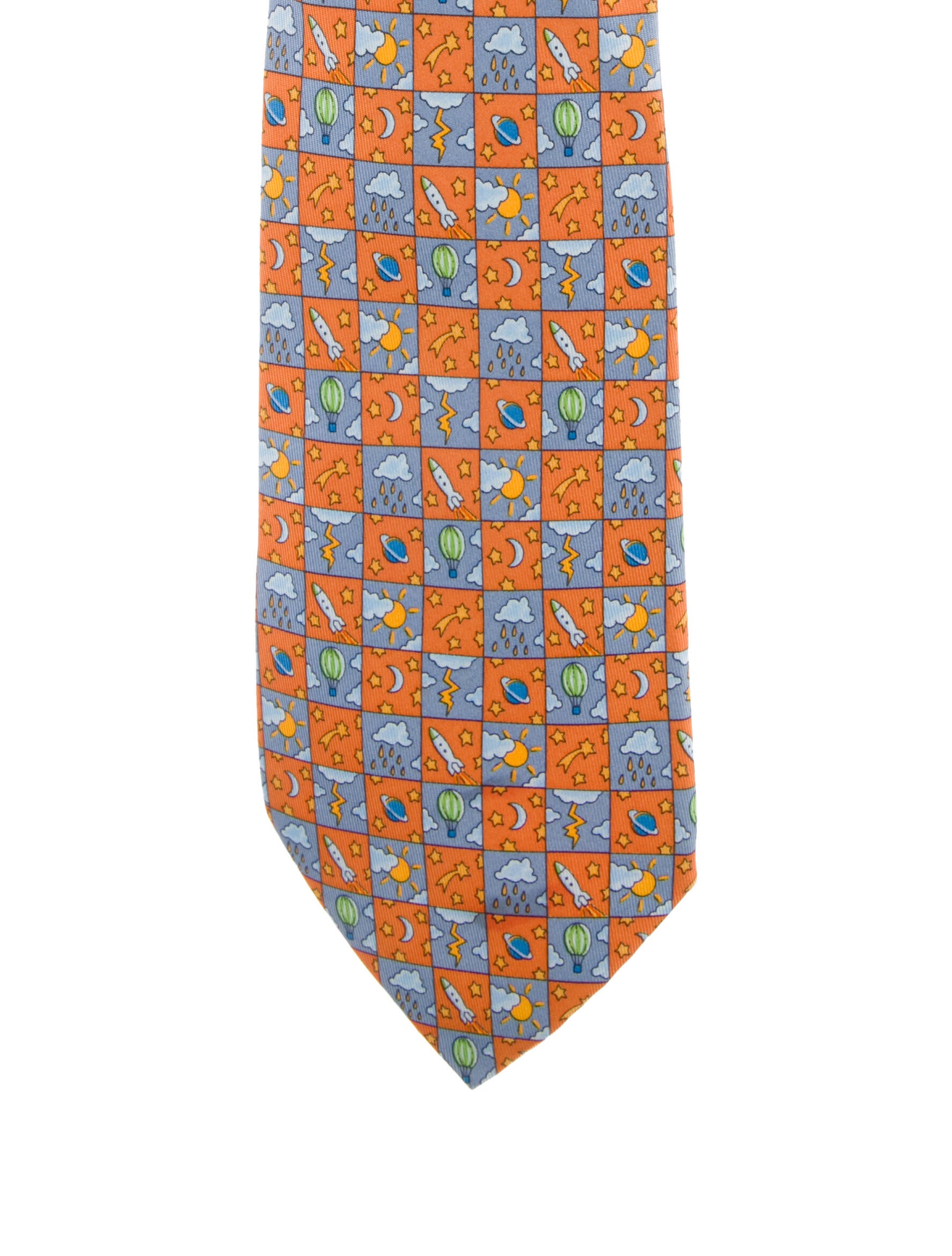 Hermès Silk Patterned Tie