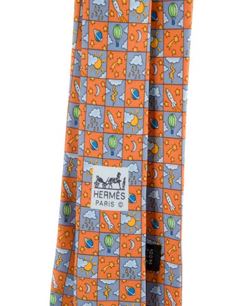 Hermès Silk Patterned Tie