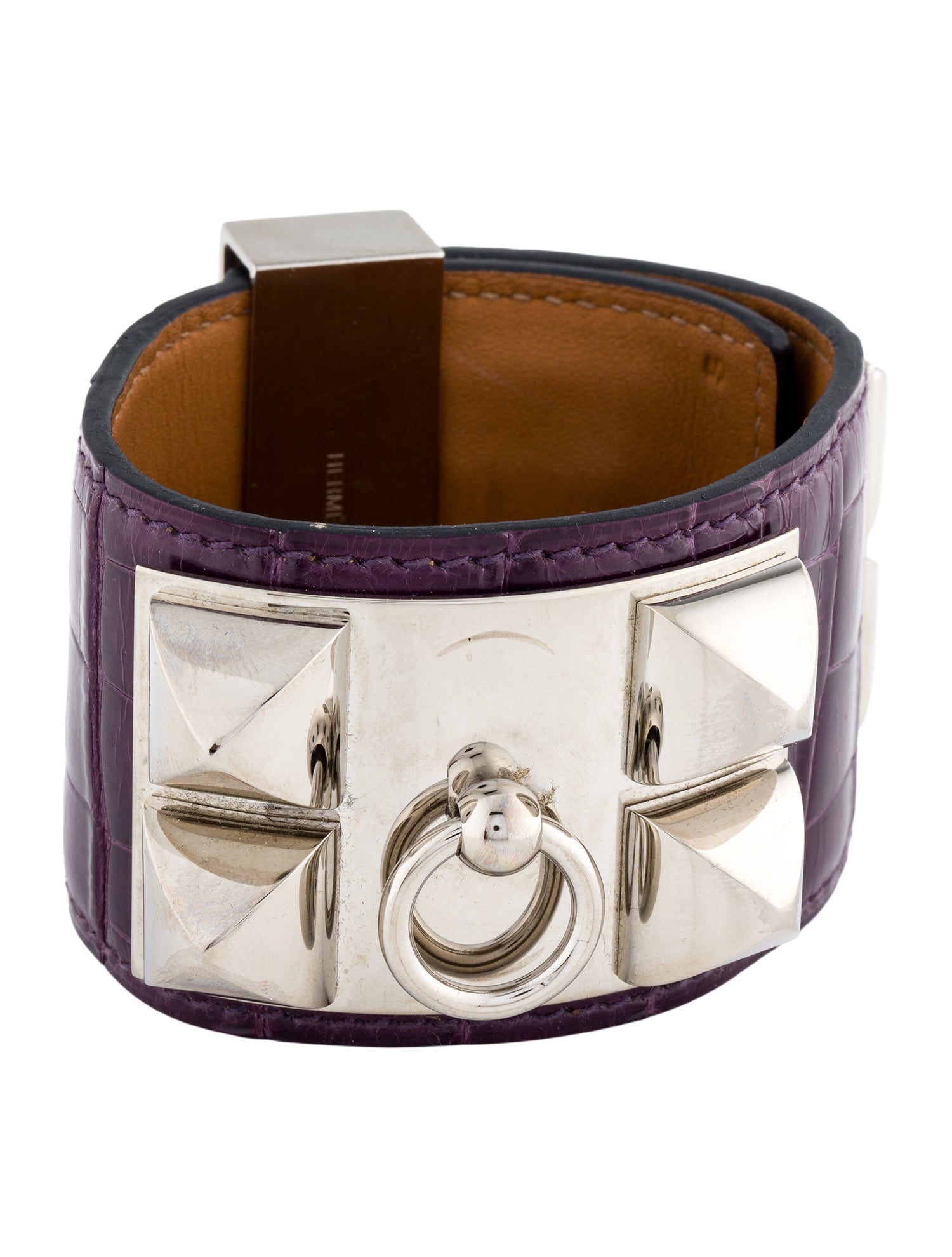Hermès Crocodile Collier de Chien Wrap Bracelet