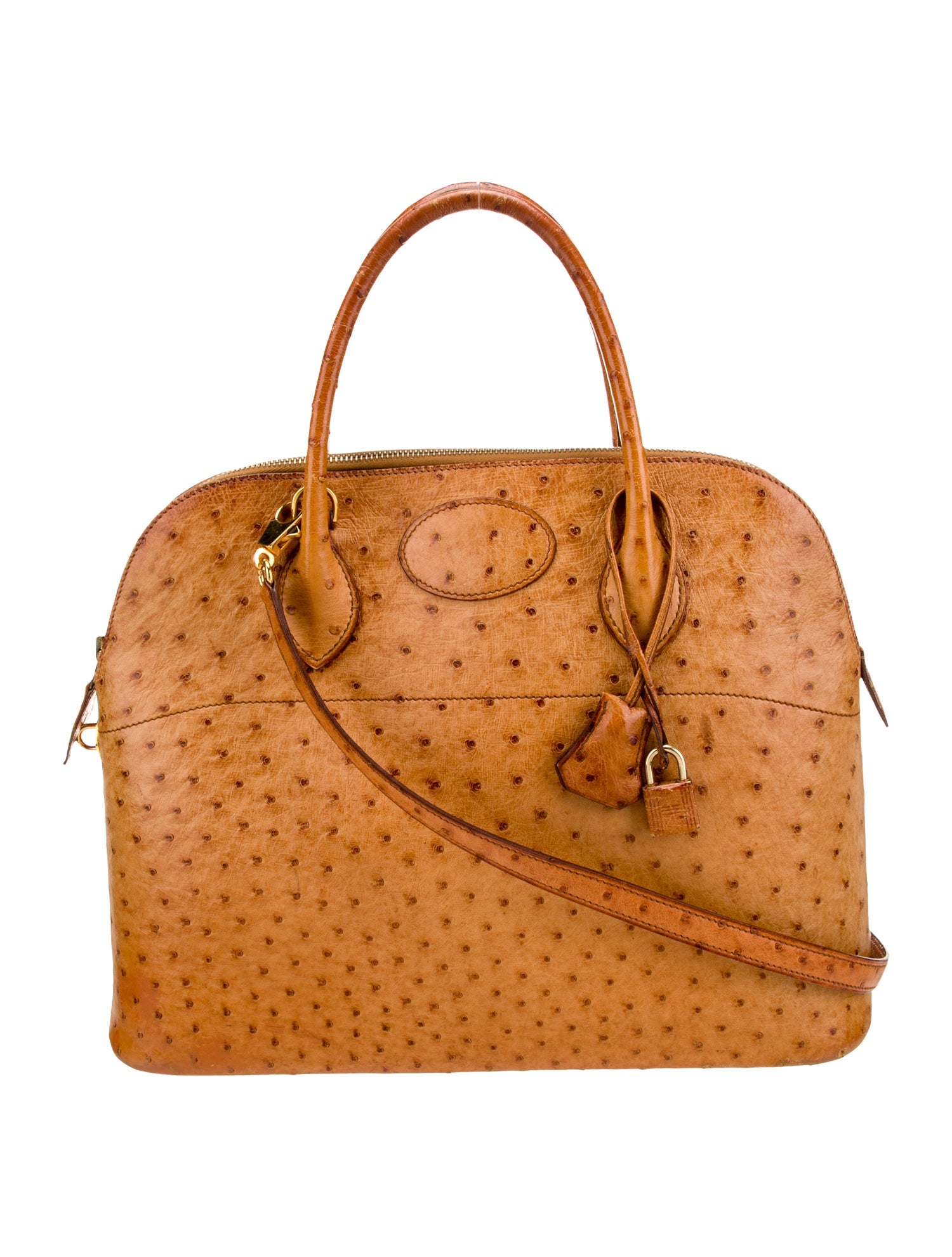 Hermès Ostrich Bolide 35