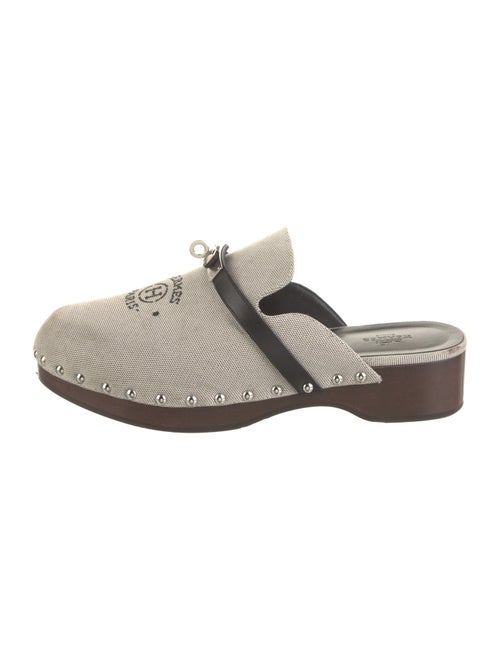 Hermès Carlotta Canvas Mules