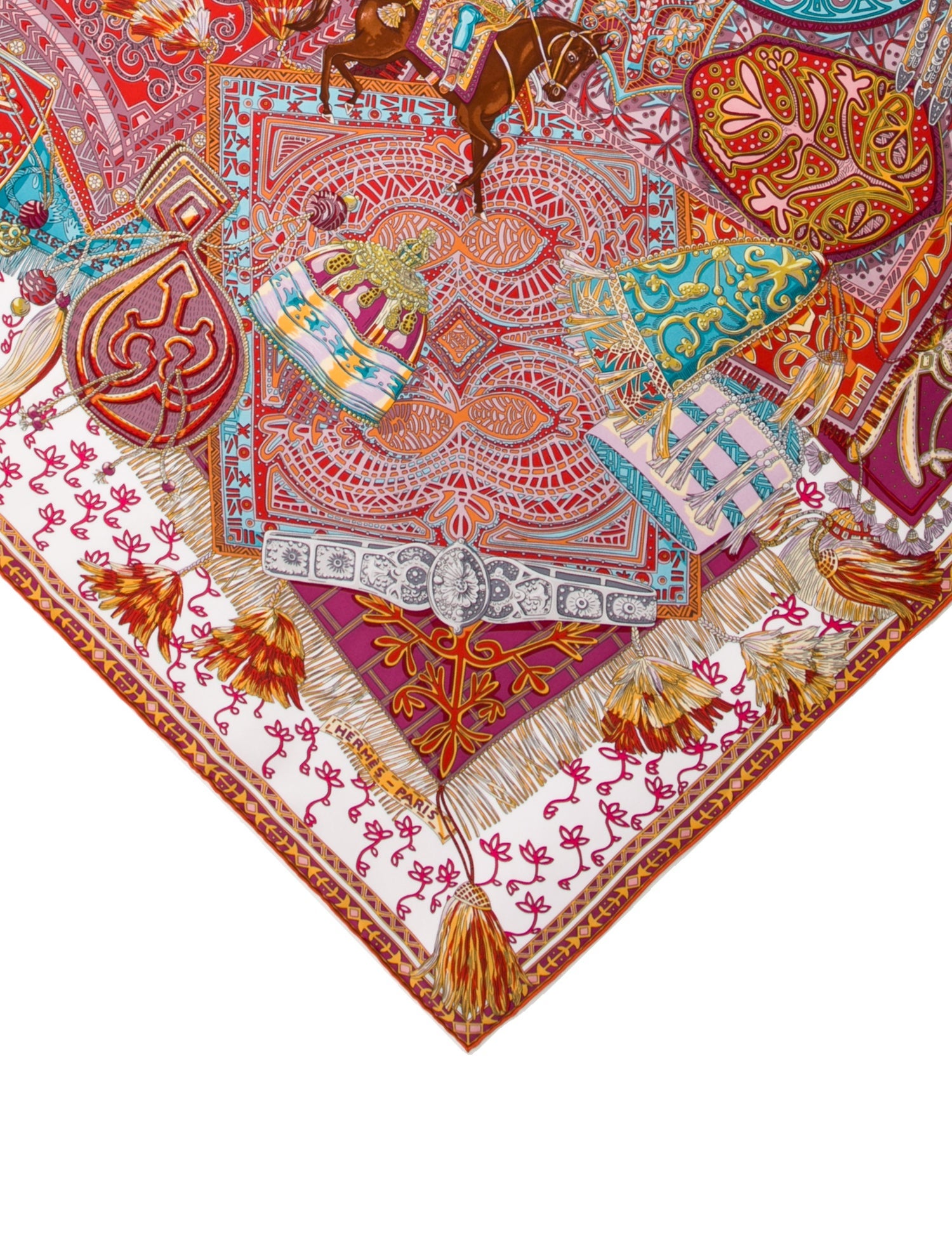 Hermès Cavaliers Du Caucase Silk Scarf