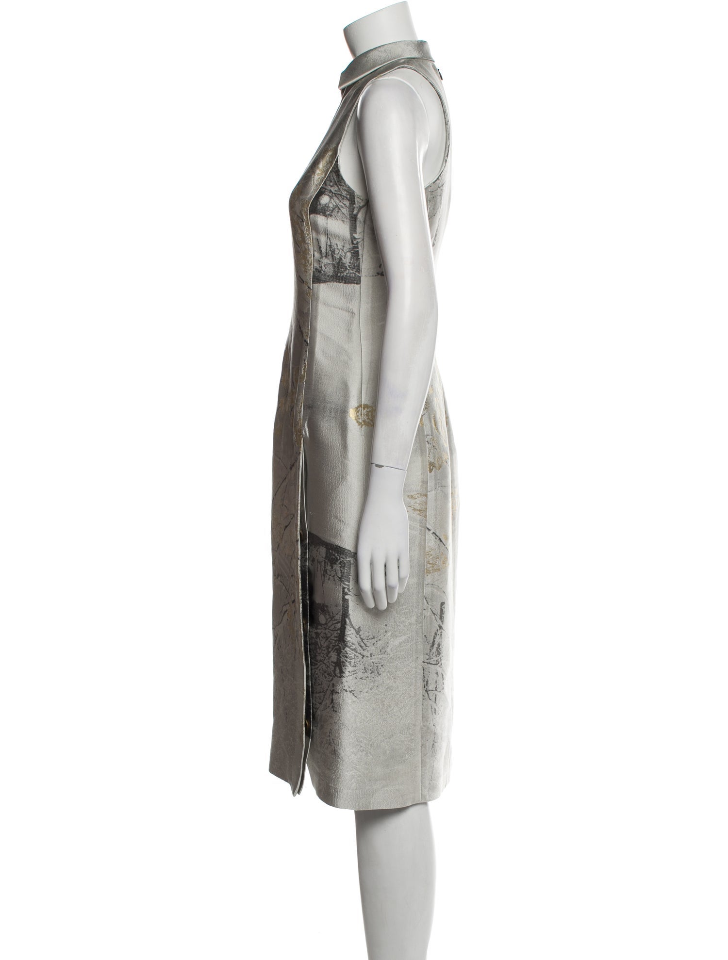 Hermès Silk Midi Length Dress