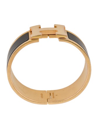 Hermès Clic Clac H Enamel Bangle Bracelet