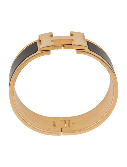 Hermès Clic Clac H Enamel Bangle Bracelet