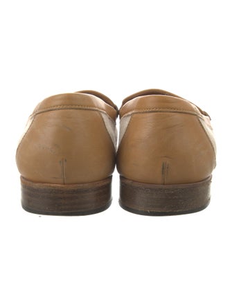 Hermès H Logo Canvas Loafers