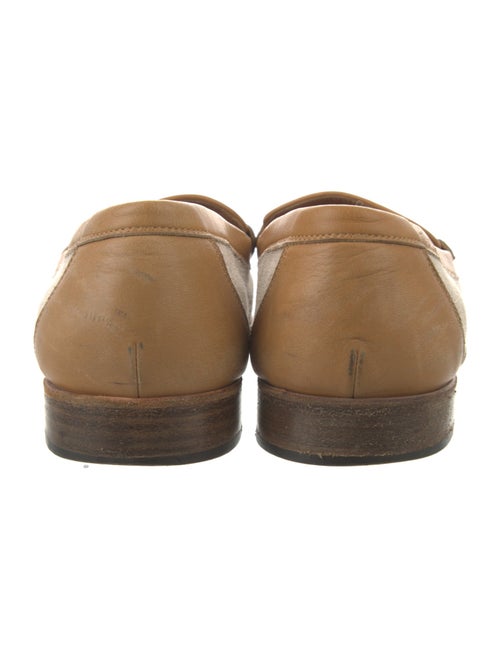 Hermès H Logo Canvas Loafers