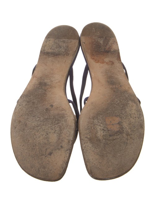 Hermès Galet Chaîne d'Ancre Suede Slides