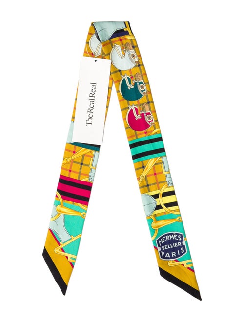 Hermès Tatersale Silk Twilly Scarf