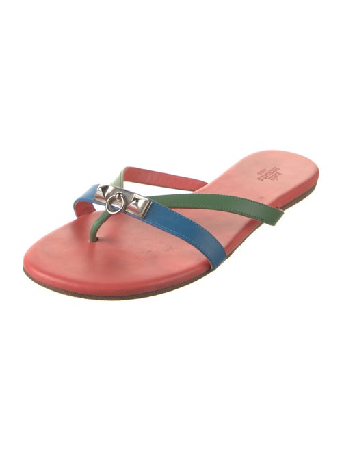 Hermès Corfou Leather Slides