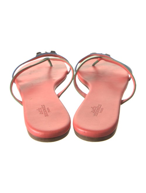 Hermès Corfou Leather Slides