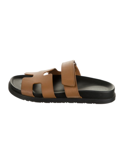 Hermès Chypre Leather Slides