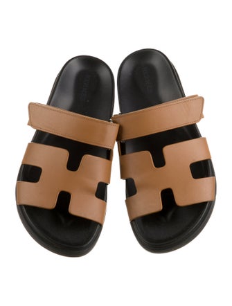 Hermès Chypre Leather Slides