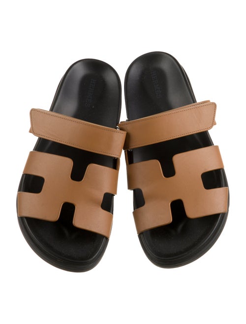 Hermès Chypre Leather Slides