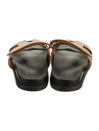 Hermès Chypre Leather Slides