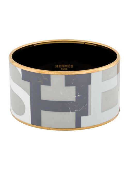 Hermès Extra Wide Enamel Bangle