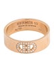 Hermès 18K Diamond H d'Ancre Ring, Small Model