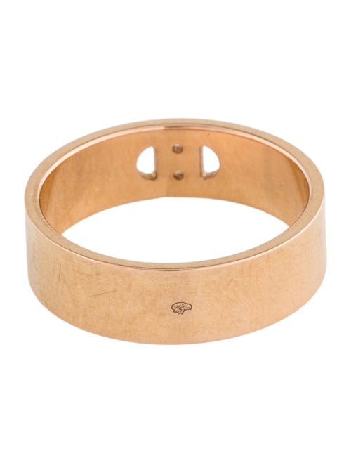 Hermès 18K Diamond H d'Ancre Ring, Small Model