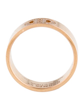 Hermès 18K Diamond H d'Ancre Ring, Small Model