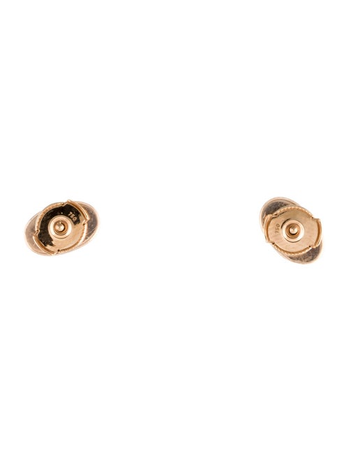 Hermès 18K Diamond Chaine d'Ancre Contour Stud Earrings
