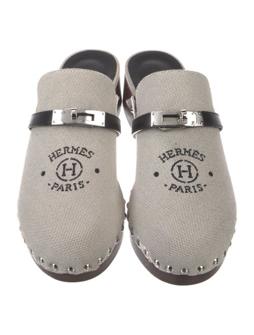 Hermès Carlotta Canvas Mules