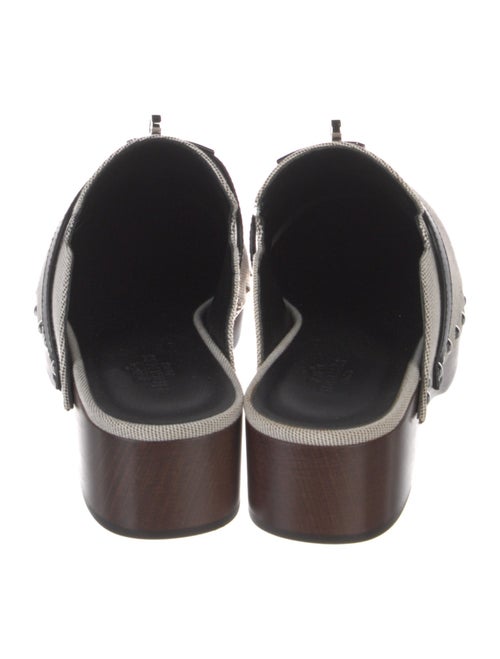 Hermès Carlotta Canvas Mules
