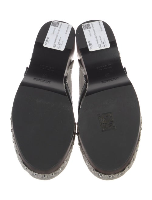 Hermès Carlotta Canvas Mules