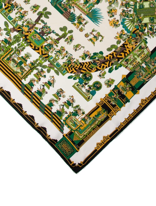 Hermès Astres et Soleils Silk Scarf