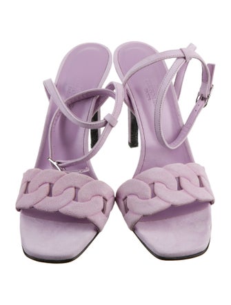 Hermès Gala 105 Chain-Link Accent Sandals