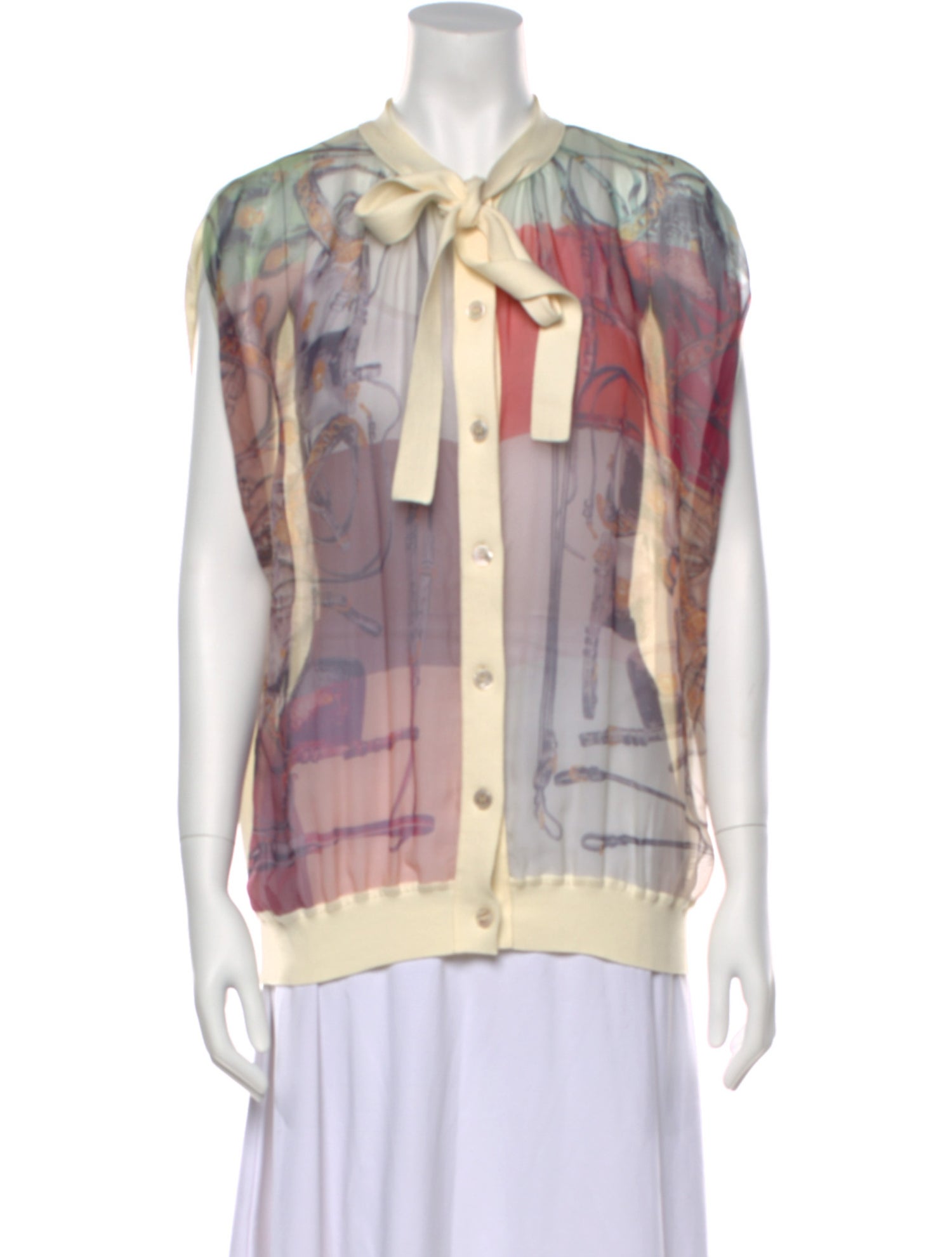 Hermès Silk Printed Sweater