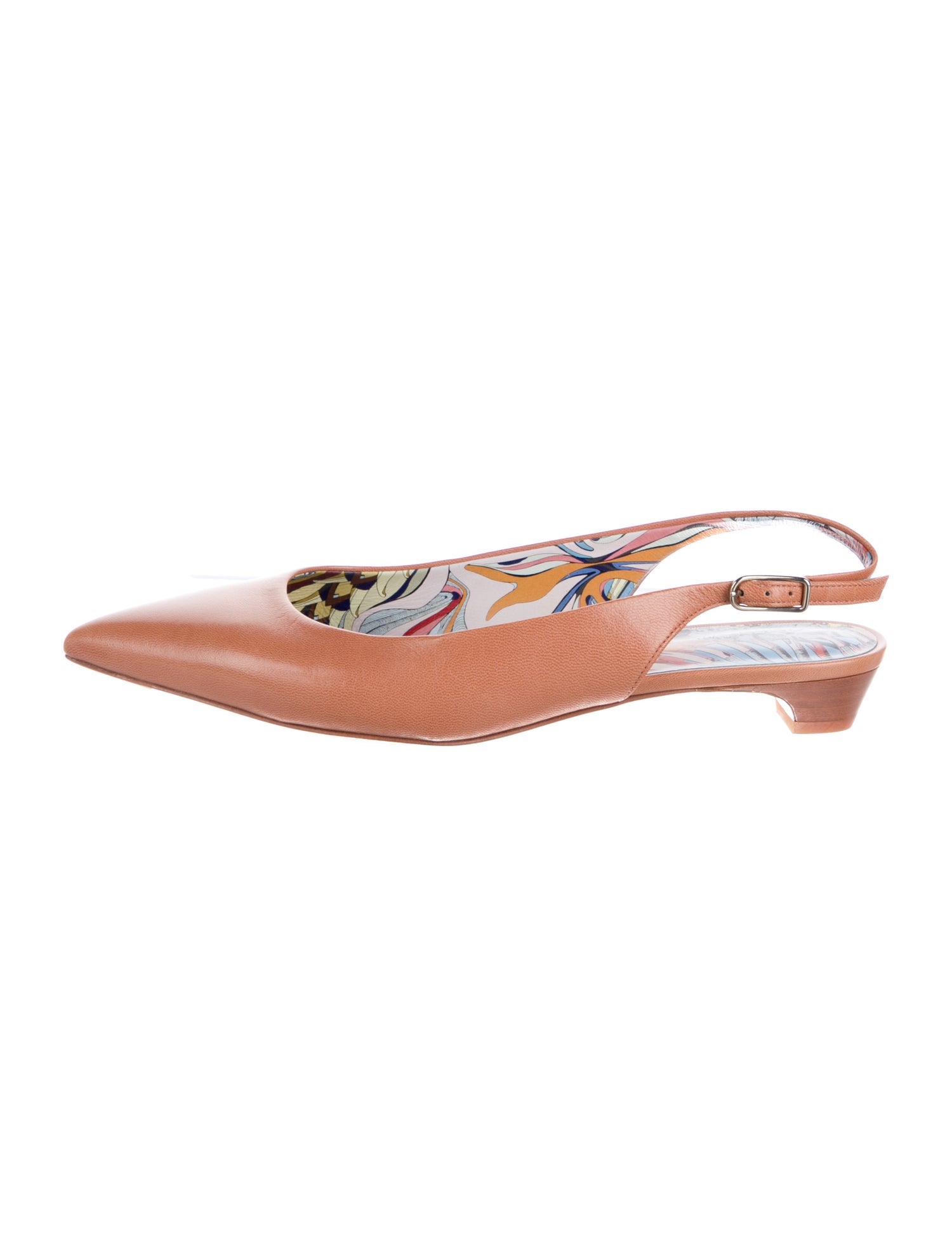 Hermès Albane Leather Slingback Pumps