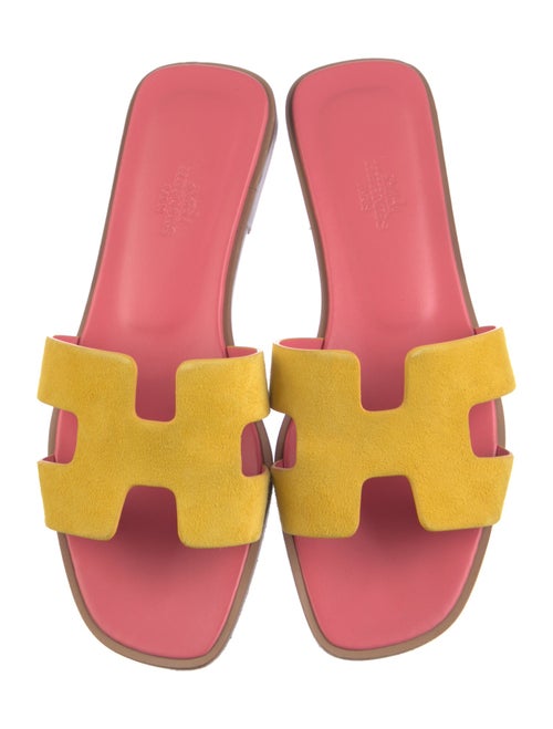 Hermès Oran Suede Slides