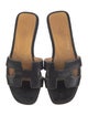 Hermès Oran Leather Slides