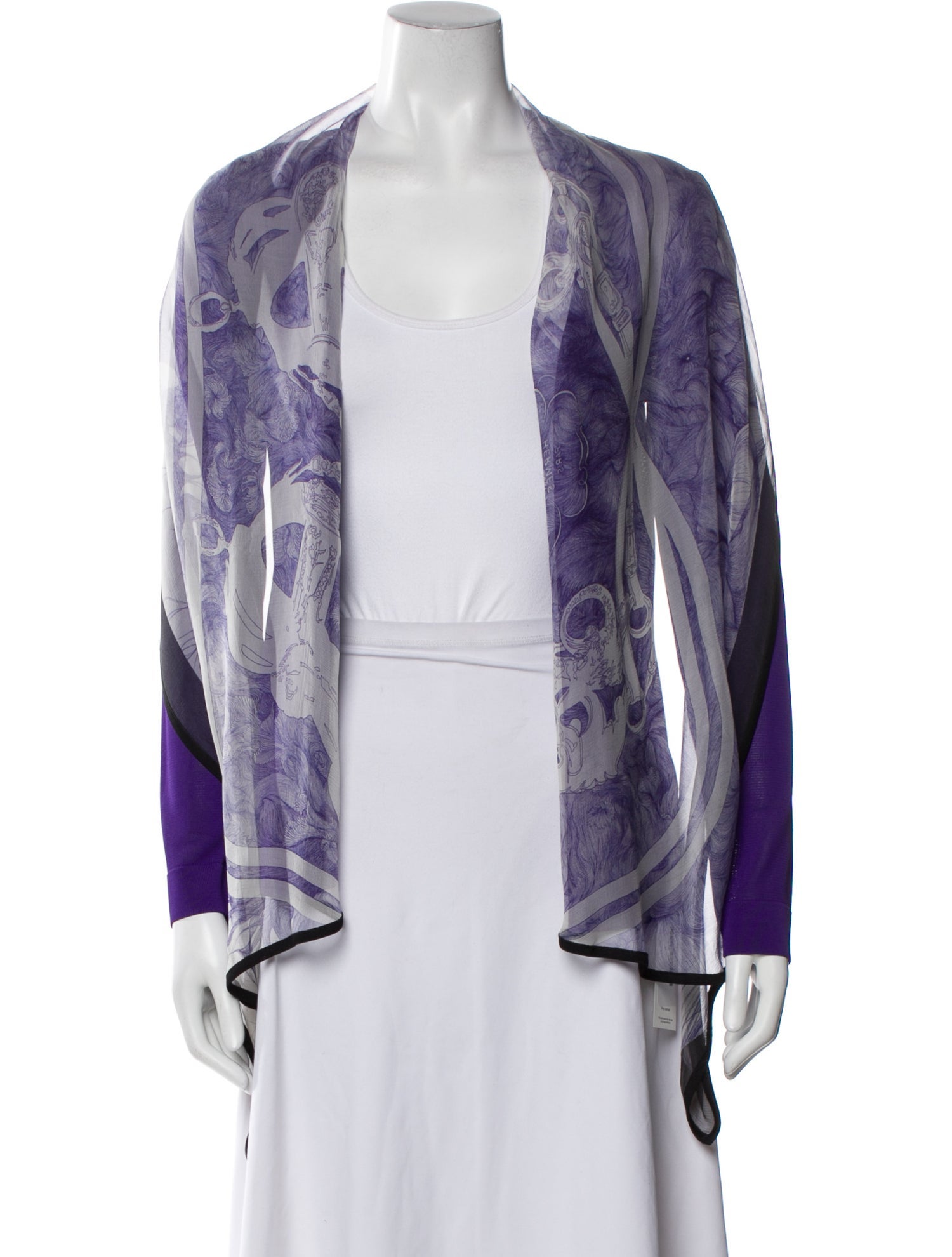 Hermès Silk Tie-Dye Print Jacket