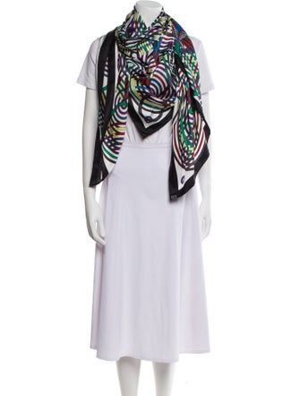 Hermès La Fabrique des Rubans Silk Shawl