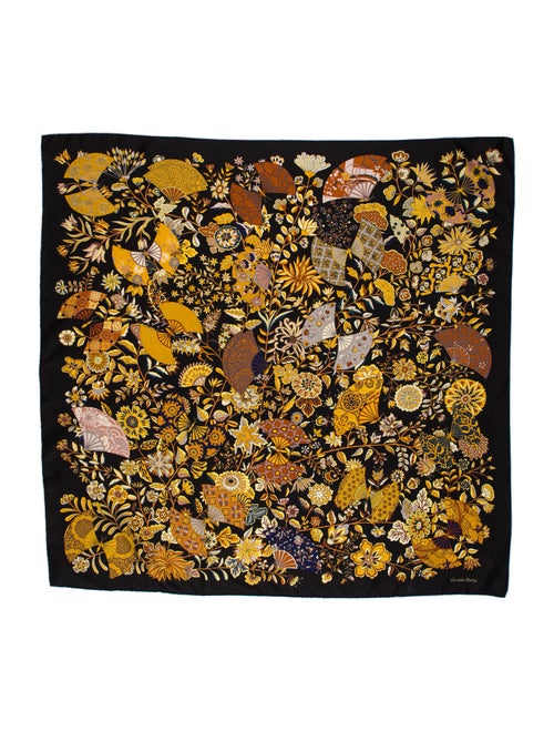 Hermès Fleurs et Papillons de Tissus Silk Scarf