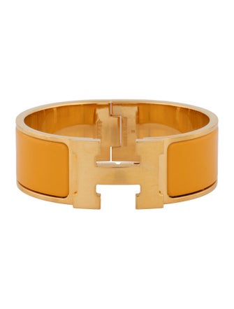Hermès Enamel Clic Clac H Bangle Bracelet