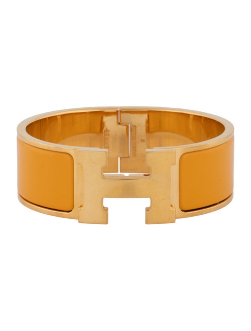 Hermès Enamel Clic Clac H Bangle Bracelet