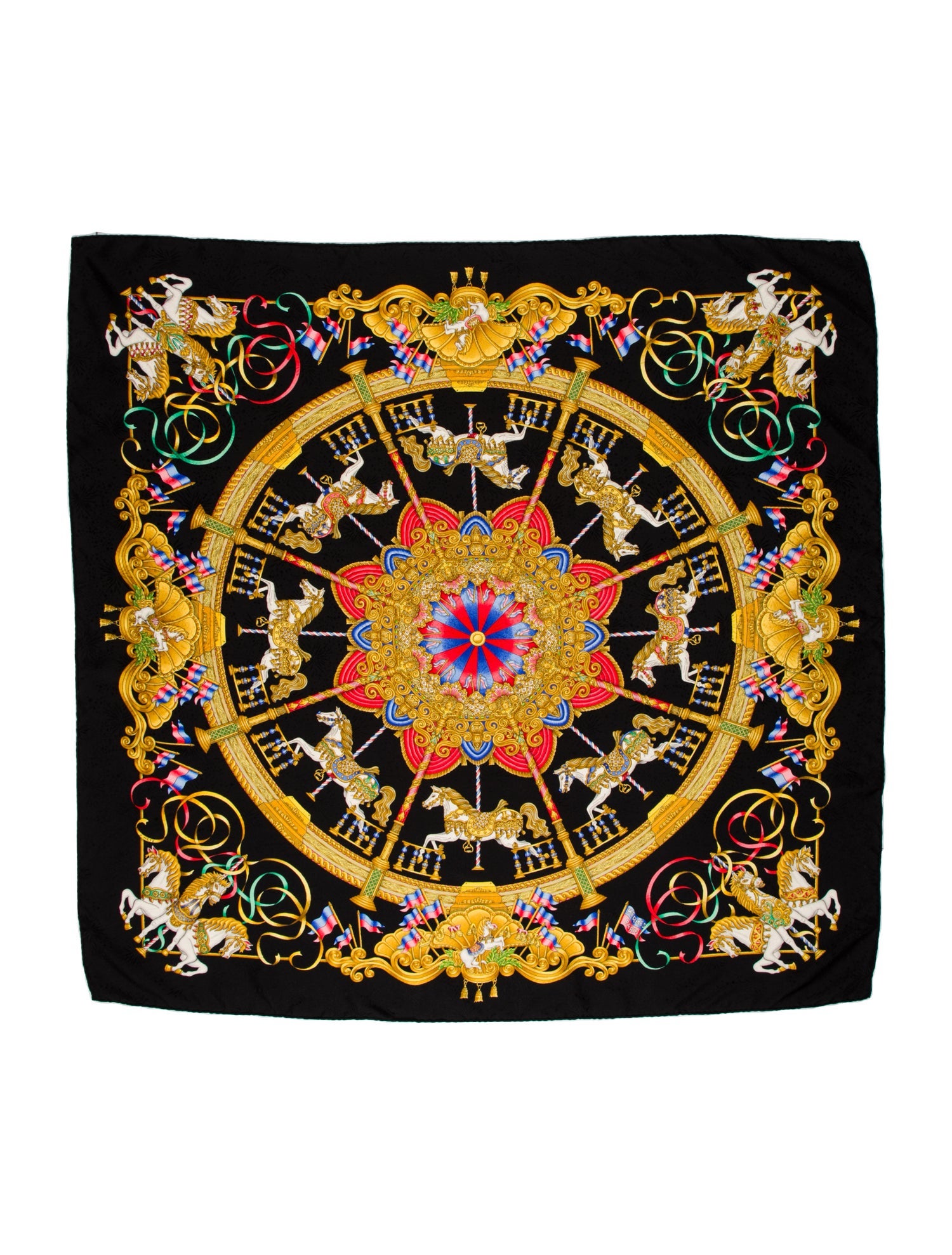 Hermès Luna Park Silk Scarf