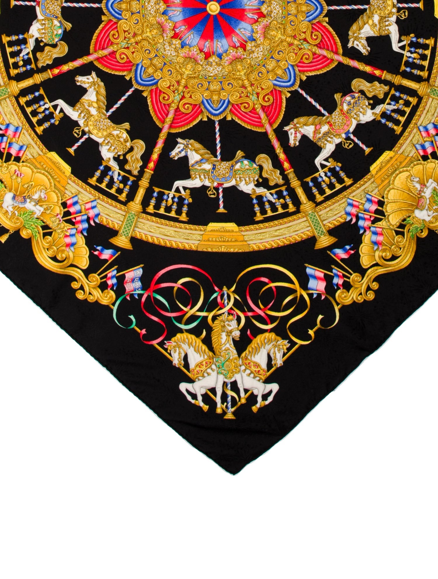 Hermès Luna Park Silk Scarf