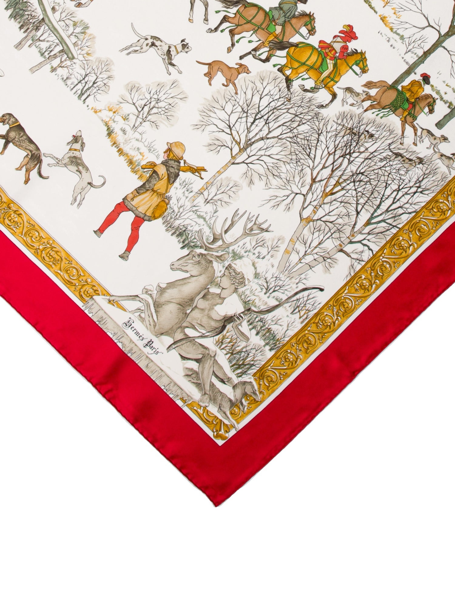 Hermès L'Hiver Silk Scarf