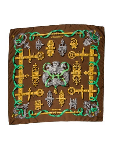 Hermès Scarves and Shawls Ferronnerie Silk Scarf 90cm