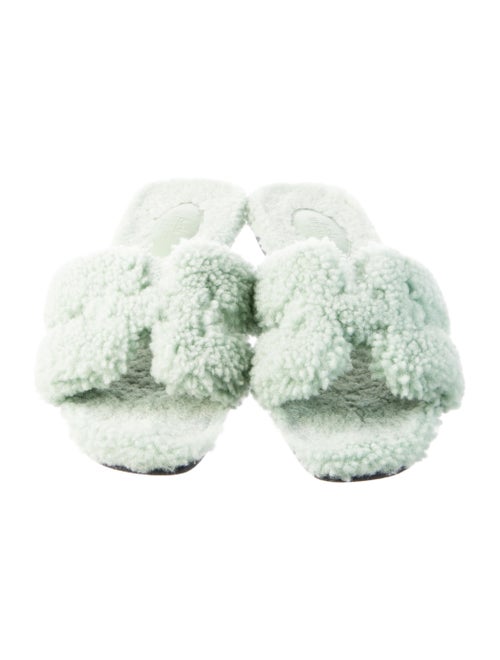 Hermès 'Oran' Shearling Slides