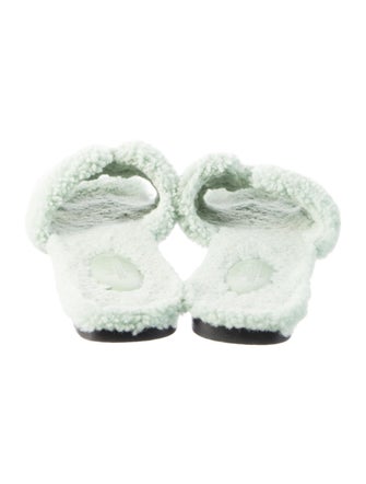 Hermès 'Oran' Shearling Slides