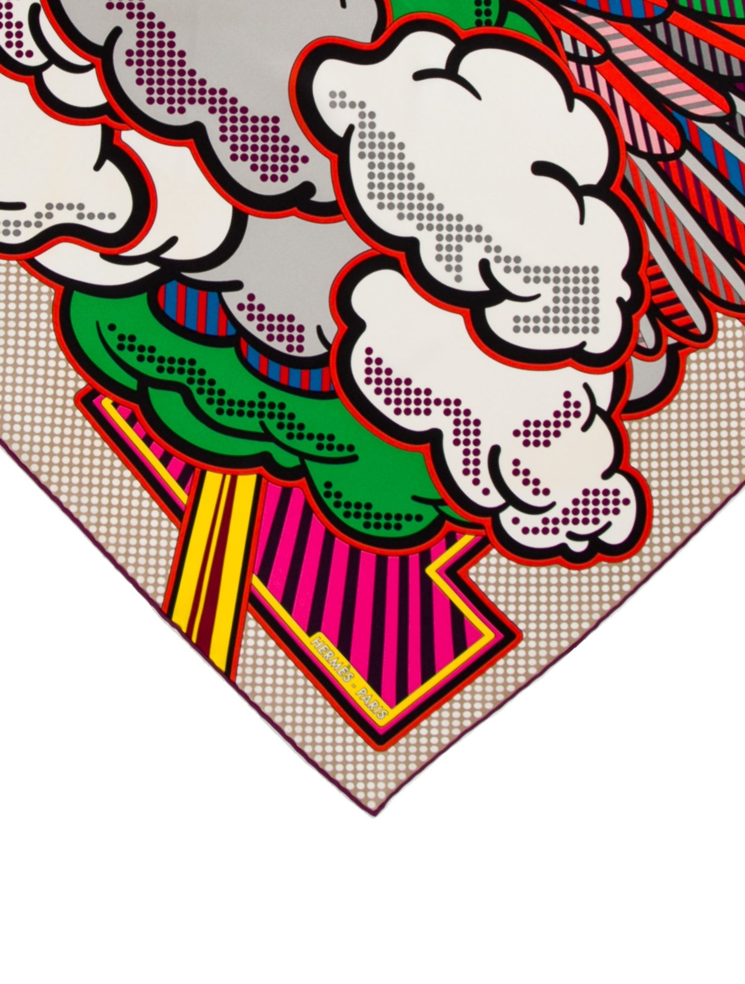 Hermès Pégase Pop Silk Scarf