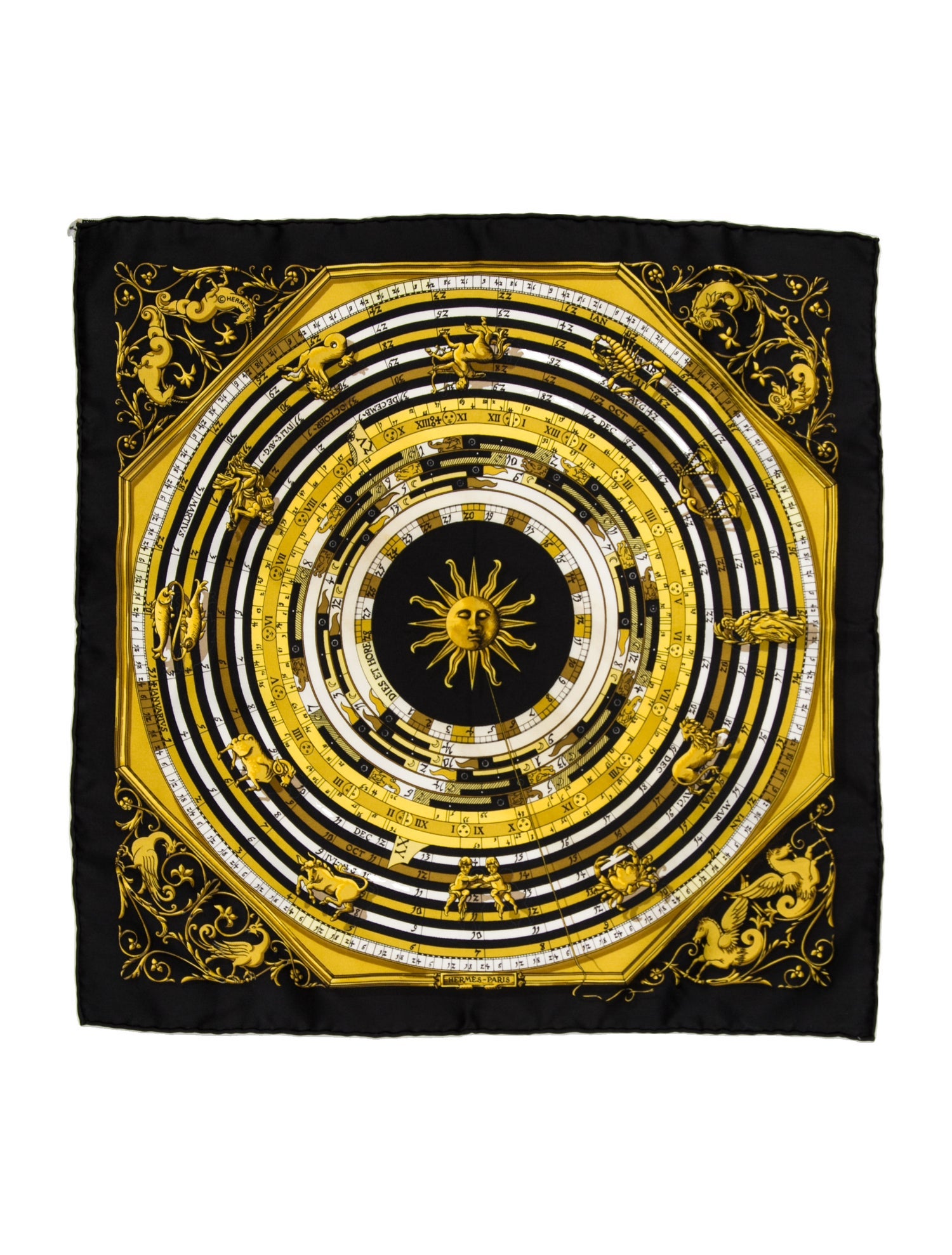 Hermès Dies Et Hore Scarf Silk Scarf