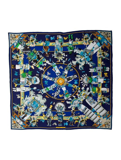 Hermès Kachinas Wash Silk Scarf